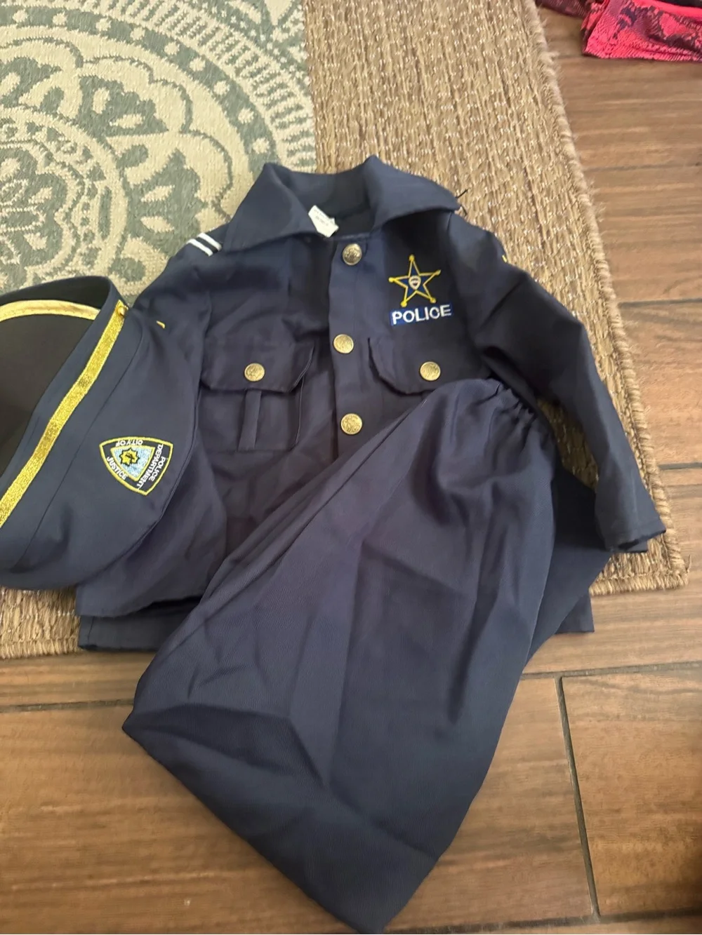 Police officer toddler Halloween costume size 2T
